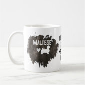 Custom Maltese Vater Vatertag Hund Lover Kaffeetasse (Links)