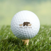 Custom Mama Bear With 2 Kid Names Mothers Day Gift Golfball (Insitu T-Shirt)