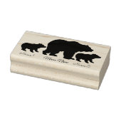 Custom Mama Bear With 2 Kid Names Mothers Day Gift Gummistempel (Stempel)