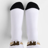 Custom Mama Bear With 2 Kid Names Mothers Day Gift Socken (Oben)