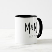 Custom Mama Est 2024 - Personalisiert Tasse (VorderseiteRechts)