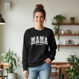 Custom Mama Est.Year Personalized Mom Established Sweatshirt