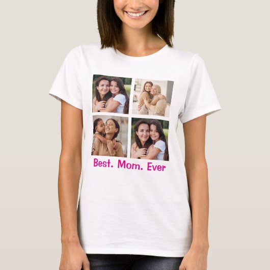 Custom Mama Foto Shirt - Best. Mama. Immer. Gesche (Vorderseite)