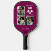 Custom Mama Gift Foto Collage Pickleball Paddle (Rückseite)