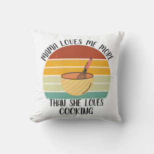 CUSTOM Mama Lieben mir mehr als Lieben Kochen Kissen