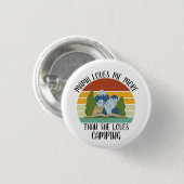 CUSTOM Mama Lieben mir mehr als sie Lieben Camping Button (Vorne & Hinten)