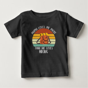 CUSTOM Mama Lieben mir mehr als sie Lieben wandern Baby T-shirt