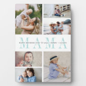Custom Mama Mother's Day Kids Foto Collage Fotoplatte (Vorderseite)