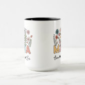 Custom Mama Mug Featuring Her Kids' Names Tasse (Zentrum)