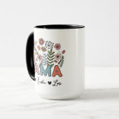 Custom Mama Mug Featuring Her Kids' Names Tasse (Vorderseite Links)