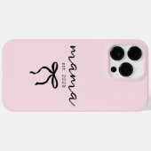Custom Mama Pink Phone Cover Gift for New Moms (Rückseite (Horizontal))