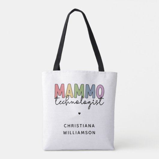 Custom Mammo Technologe Mammographie Tech Gift Tasche (Rückseite)