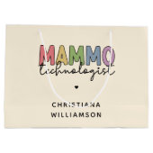 Custom Mammo Technologe Mammographie Tech Große Geschenktüte (Rückseite)
