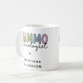 Custom Mammo Technologe Mammographie Tech Kaffeetasse (Vorderseite Links)
