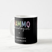Custom Mammo Technologe Mammographie Tech Kaffeetasse (Vorderseite Links)