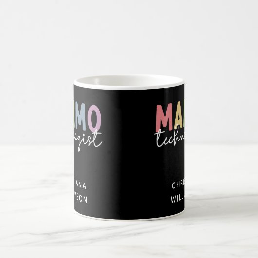 Custom Mammo Technologe Mammographie Tech Kaffeetasse (Mittel)