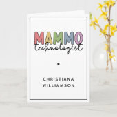 Custom Mammo Technologe Mammographie Tech Karte (Gelbe Blume)