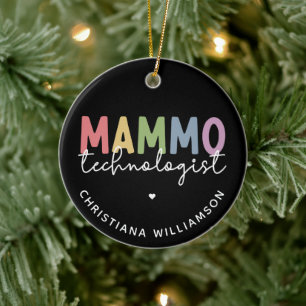 Custom Mammo Technologe Mammographie Tech Keramik Ornament