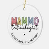 Custom Mammo Technologe Mammographie Tech Keramik Ornament (Links)