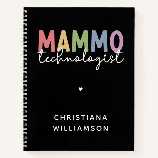 Custom Mammo Technologe Mammographie Tech Notizblock (Vorderseite)