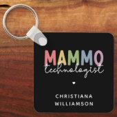 Custom Mammo Technologe Mammographie Tech Schlüsselanhänger (Vorderseite)