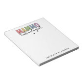 Custom Mammo Technologist Mammographie Tech Gesche Notizblock (angewinkelt)