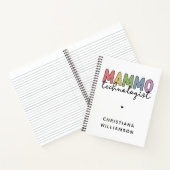 Custom Mammo Technologist Mammographie Tech Gesche Notizblock (Innenseite)