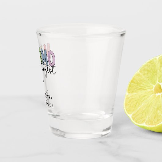 Custom Mammo Technologist Mammographie Tech Gesche Schnapsglas (Rechts)