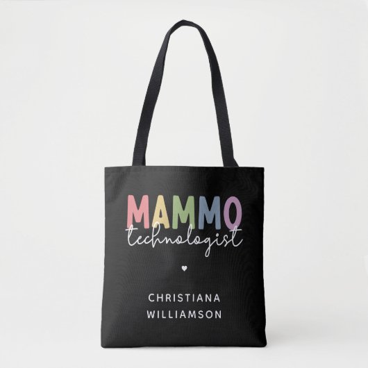 Custom Mammo Technologist Mammographie Tech Gesche Tasche (Vorderseite)
