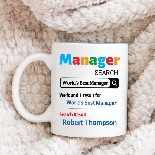 Custom Manager Geschenk, der weltbeste Manager von Kaffeetasse