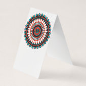 Custom Mandala Folded Tent Hang Tags (Rückseite)