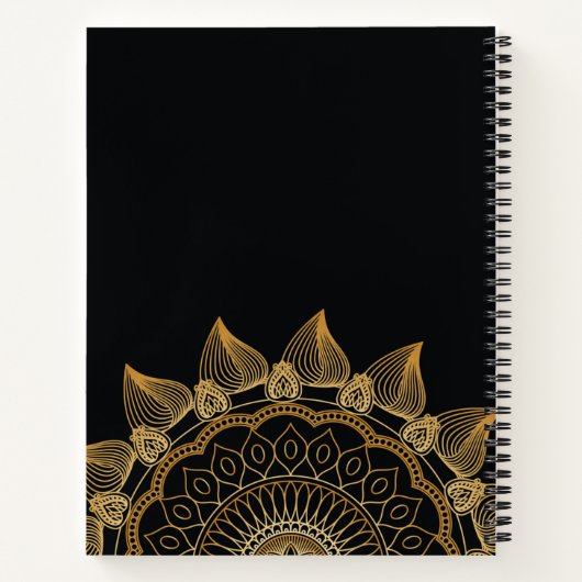 Custom Mandala Journal Notizblock (Rückseite)