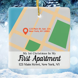 Custom Map Mein 1. Weihnachten in meinem ersten Ap Keramikornament