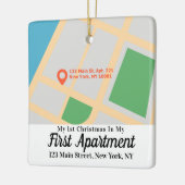 Custom Map Mein 1. Weihnachten in meinem ersten Ap Keramikornament (Links)