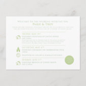 Custom Map Welcome Wedding Card for ANNE Begleitkarte (Vorderseite)