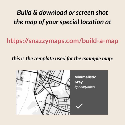 Custom Map "Where We Met" First Date Personalized Getränkeuntersetzer