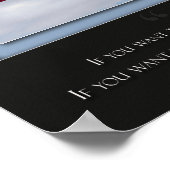 Custom Marathon Poster - Erfahrung - Blau (Ecke)