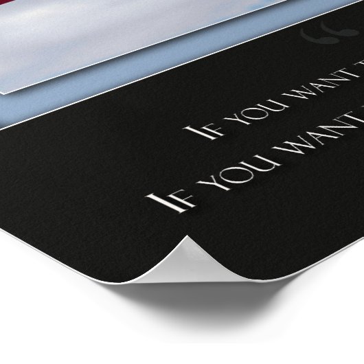 Custom Marathon Poster - Erfahrung - Blau (Ecke)