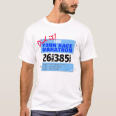 Custom Marathon Runner, 26 Meilen 385 Yds T-Shirt (Vorderseite)