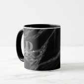 Custom Marble Black Tasse (Vorderseite Links)
