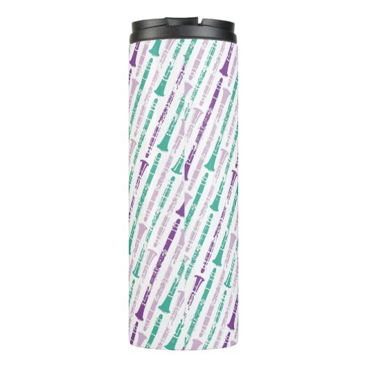 Custom Marching Band Clarinet Section Geschenk Mus Thermosbecher (Rückseite)