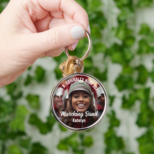 Custom Marching Band Foto High School Spirit Schlüsselanhänger (Hand)