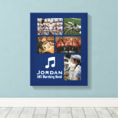 Custom Marching Band Orchestra Music Foto Collage Leinwanddruck (Insitu (Holzboden))