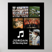 Custom Marching Band Orchestra Music Foto Collage Poster (Vorne)