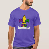 Custom Mardi Gras fleur-de-lys T-Shirt (Vorderseite)