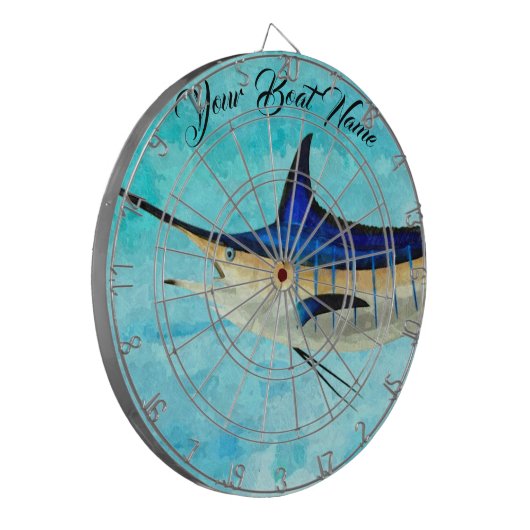 Custom Marlin Dart Board Dartscheibe (Vorderseite Links)