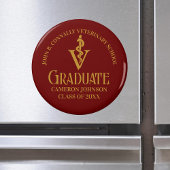 Custom Maroon Gold Veterinary School Abschluss Magnet