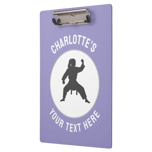 Custom martial arate karate Taekwondo kämpfen Klemmbrett (Links)