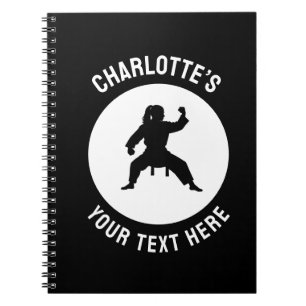 Custom martial arate karate Taekwondo kämpfen Notizblock