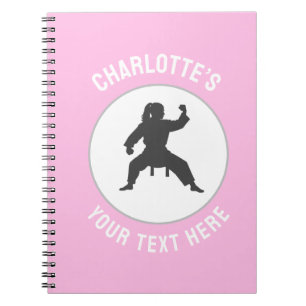 Custom martial arate karate Taekwondo kämpfen Notizblock